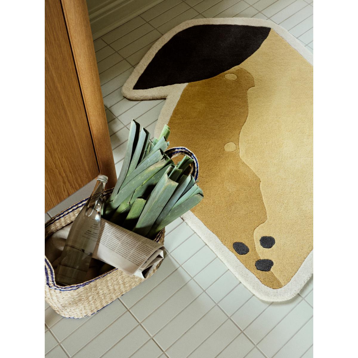 Broste Copenhagen Lemon rug 86x120 cm Harvest gold – image 2