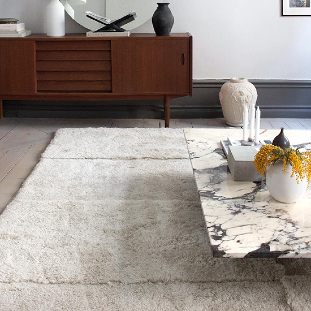 Levels rug 250x350 cm Bone White – image 3