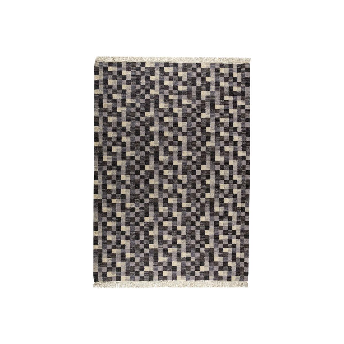 Small box handwoven rug grey 240x170 – image 1
