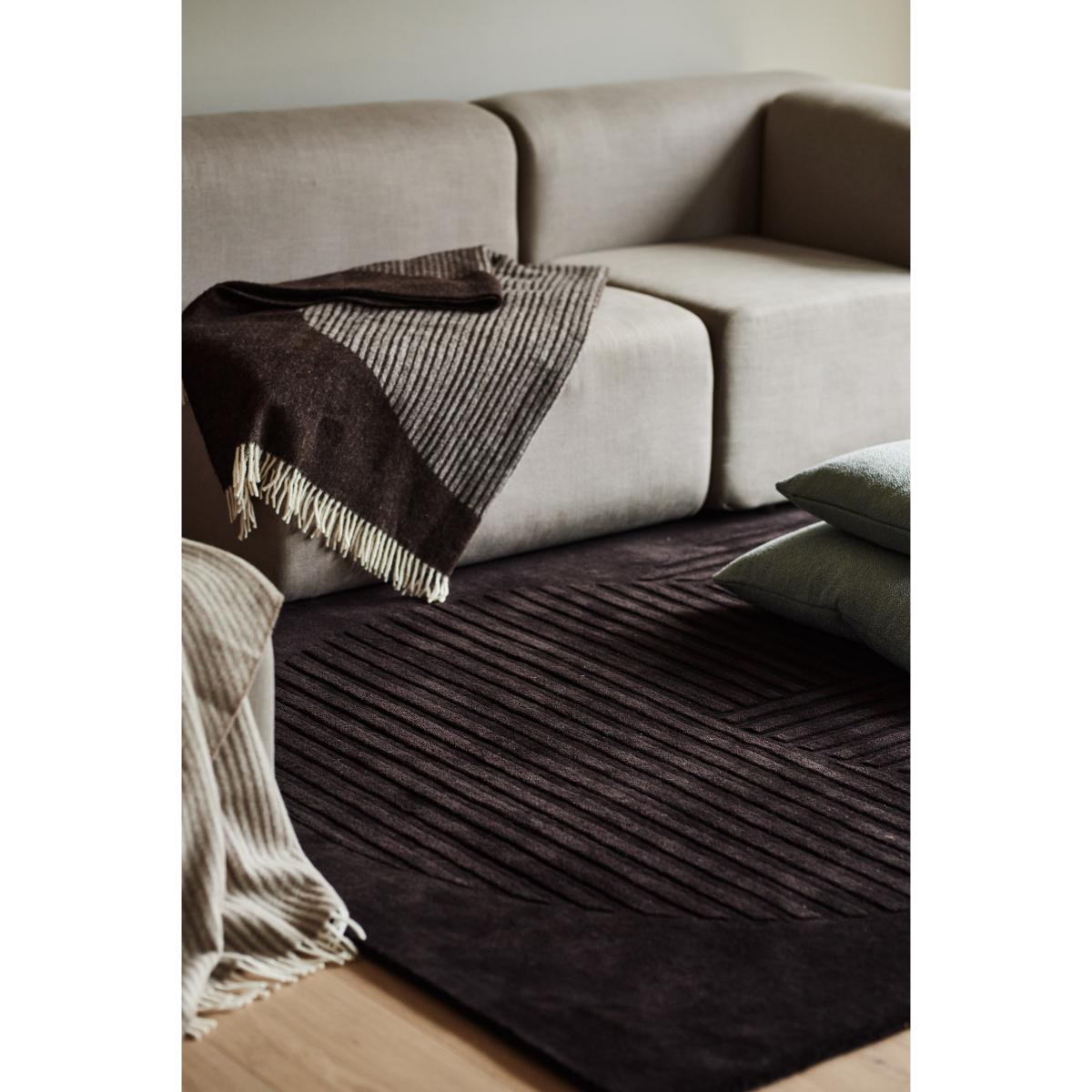 Levels wool carpet circles brown 170x240 cm – image 3