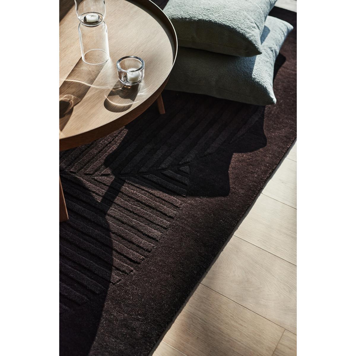 Levels wool carpet circles brown 170x240 cm – image 5