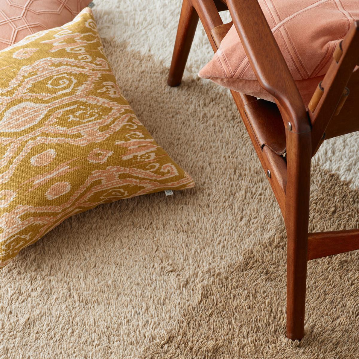 Mala wool carpet 180x270 cm beige-light beige-off white – image 3