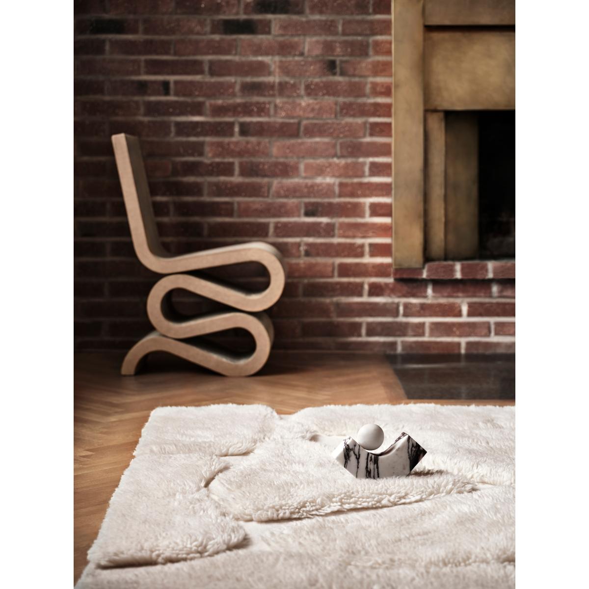 Tinted Kullin wool carpet 170x240 cm Offwhite – image 6