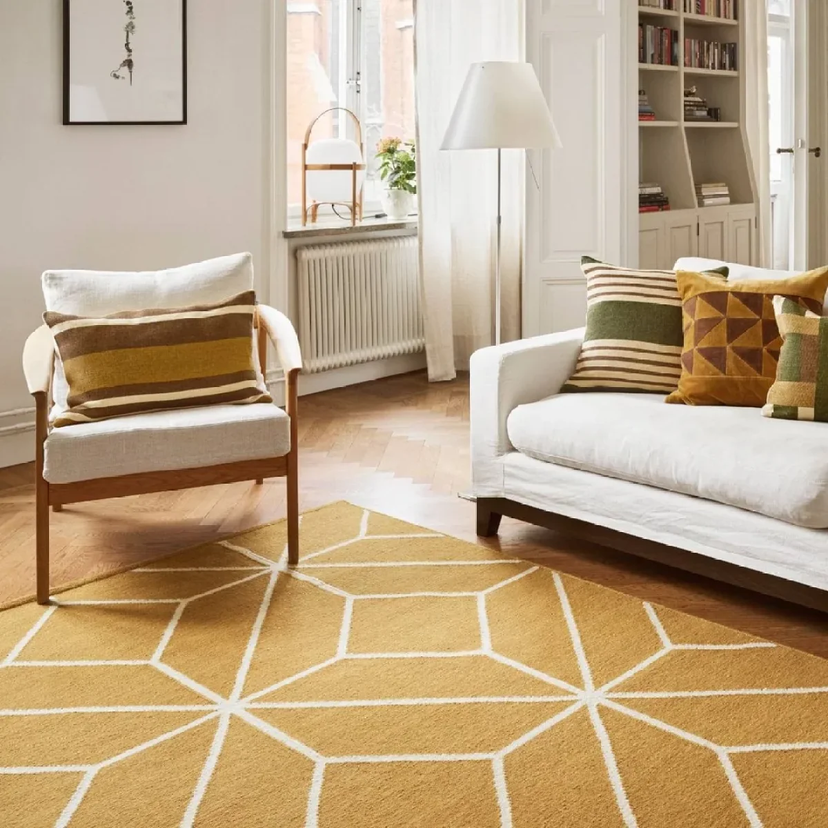 Chhatwal & Jonsson Ayur rug Masala Yellow-Off White 320x230 cm – image 4
