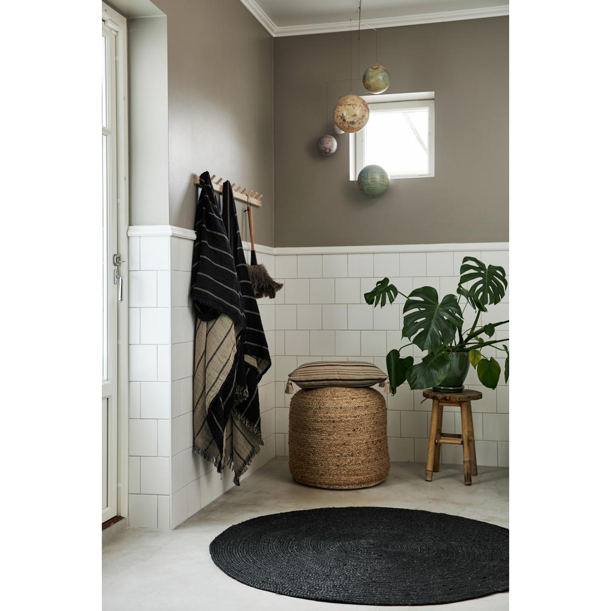 Merida jute rug black Ø120 cm – image 2