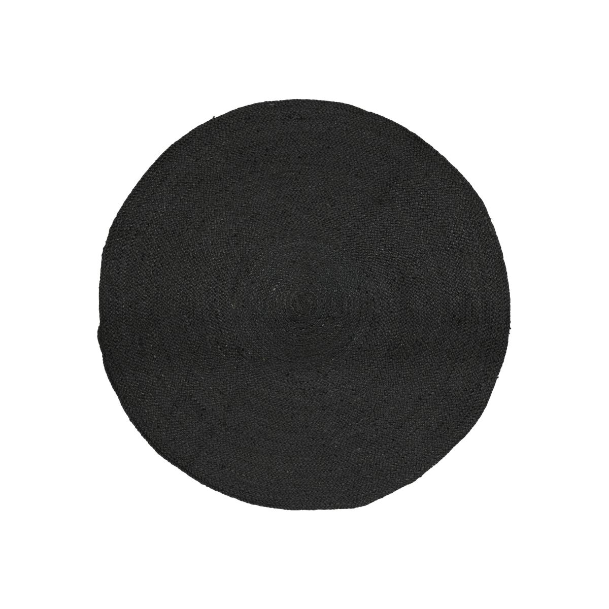 Merida jute rug black Ø120 cm – image 1