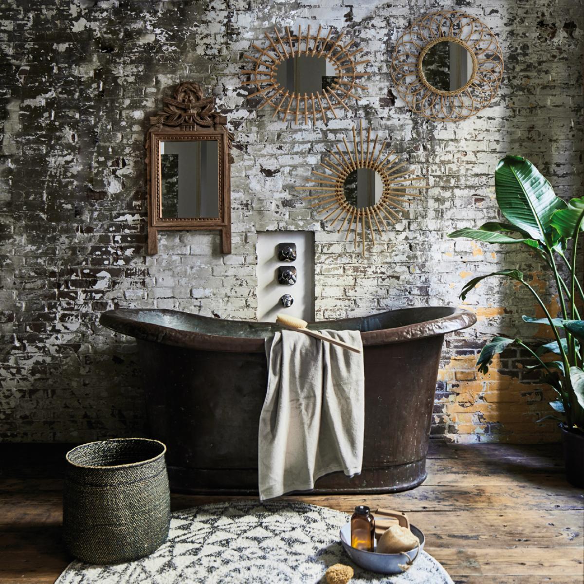 HKliving bathroom mat round Ø 80 cm – image 2