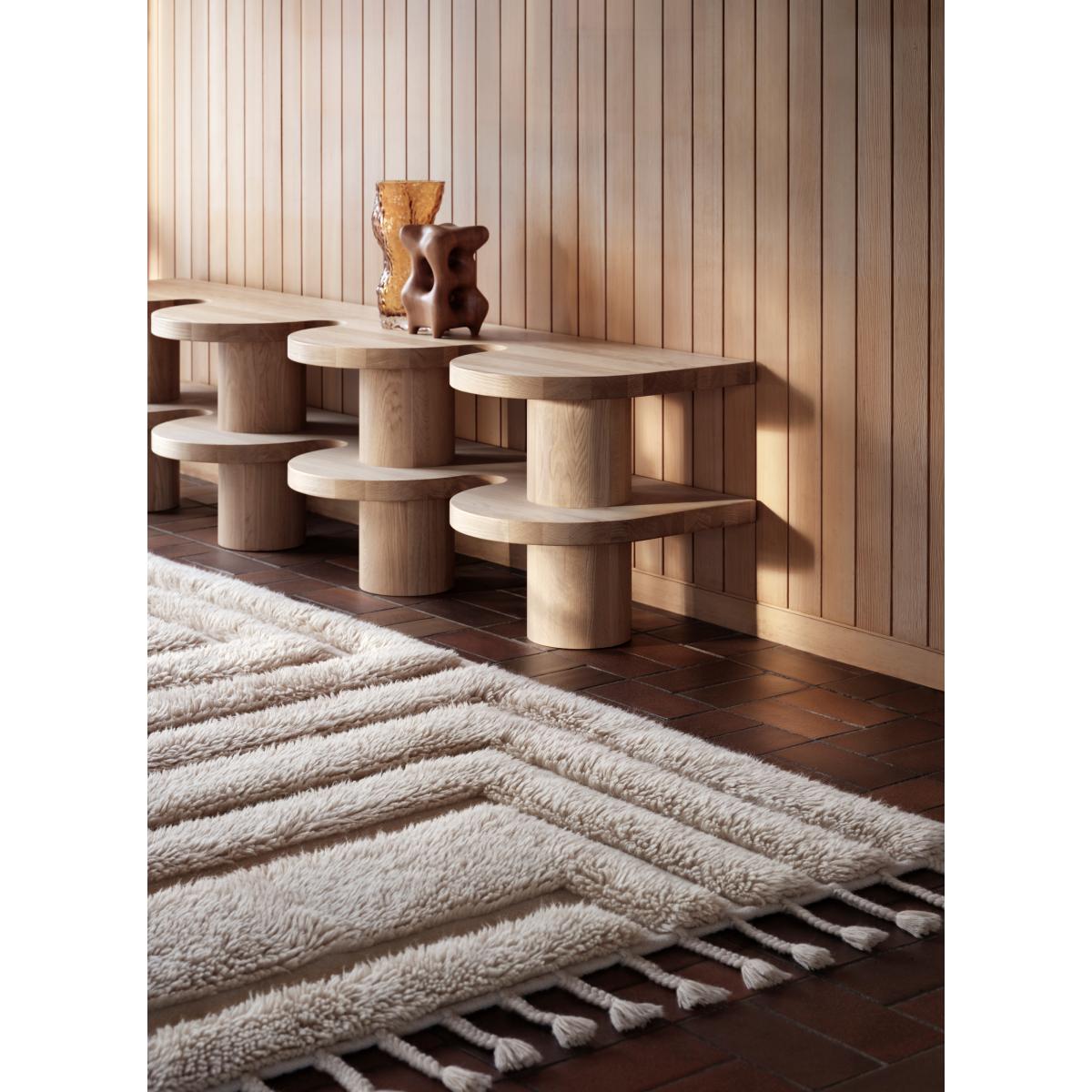 Tinted Kask wool carpet 200x300 cm Beige – image 5