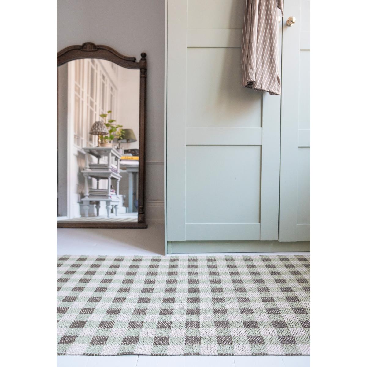 Poppy rug green 70x200 cm – image 3