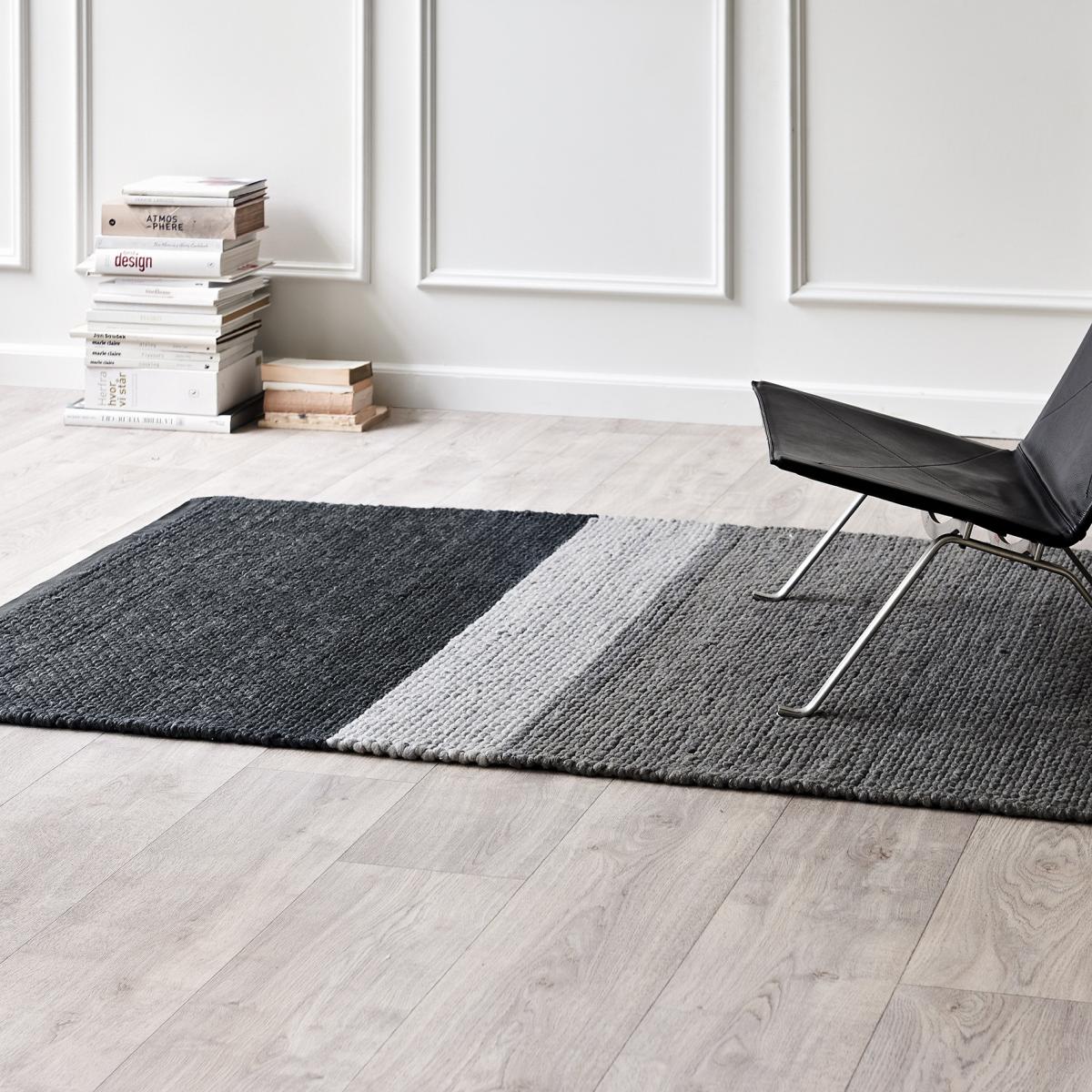 Landscape wool rug 140x200 cm gravel – image 2