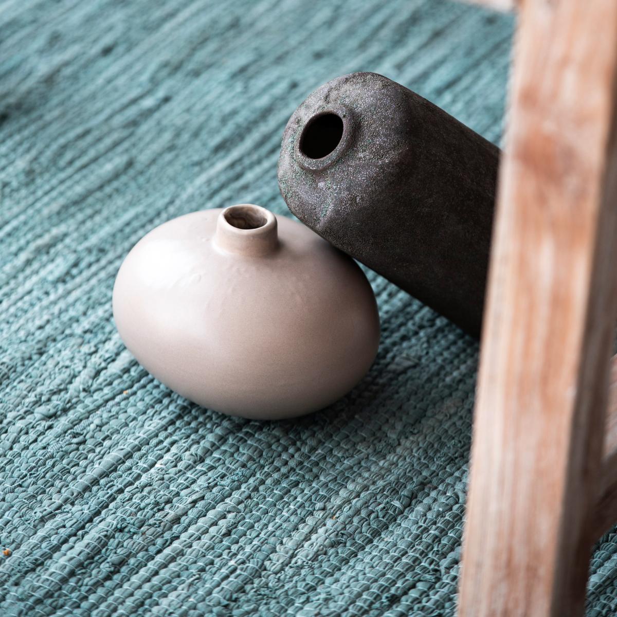 Cotton rug 75x300 cm Dusty jade – image 4