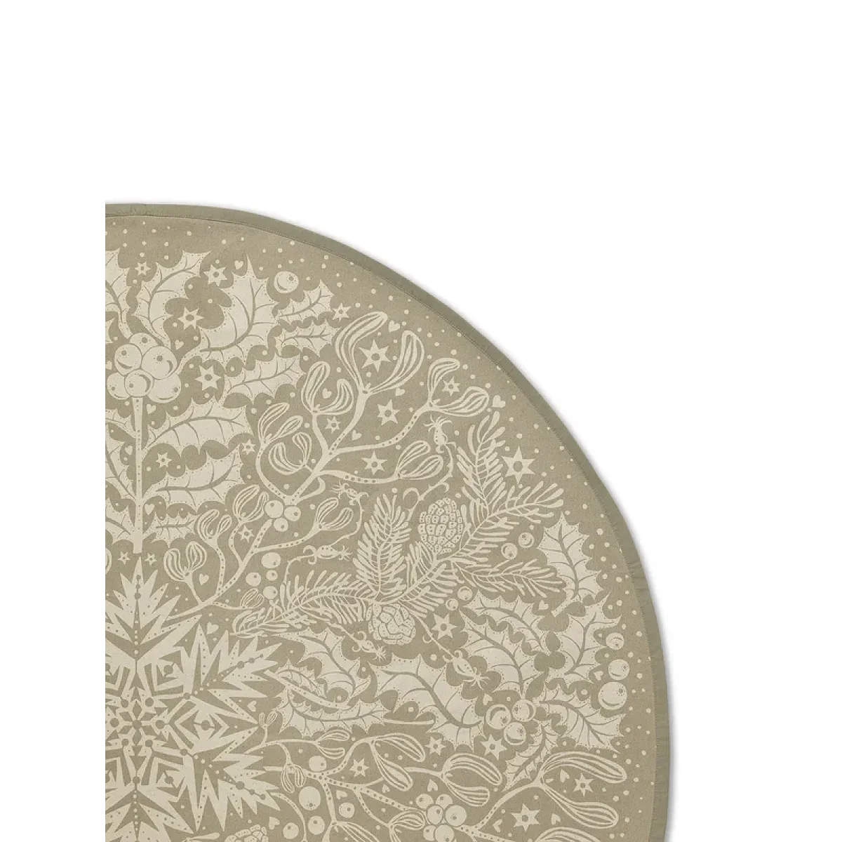 Ferm Living Winter Forest Tree Christmas tree rug sage – image 2
