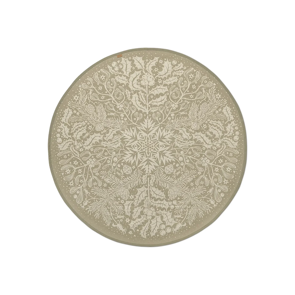 Ferm Living Winter Forest Tree Christmas tree rug sage – image 1