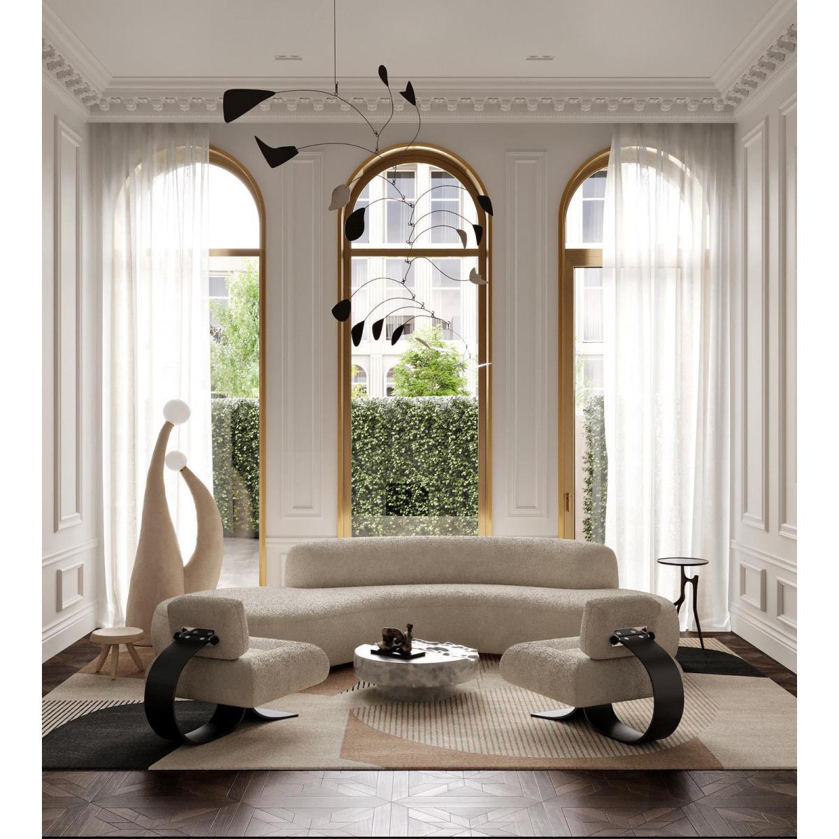 Layered Birch wool rug 200x300 cm – image 4