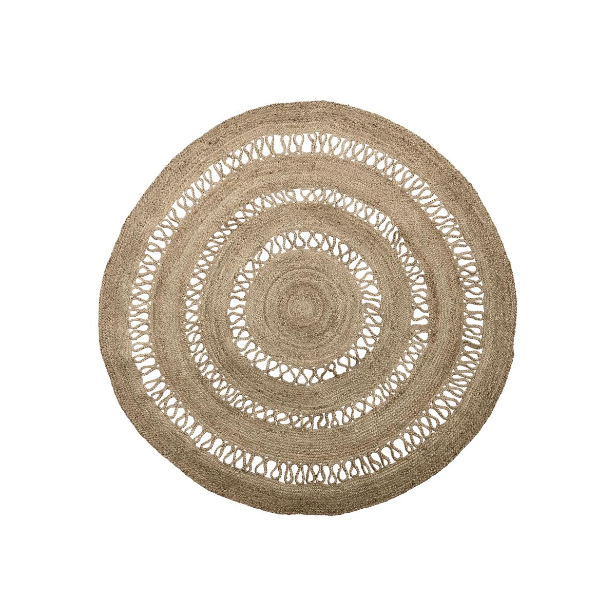 Bloomingville jute rug round natural – image 1