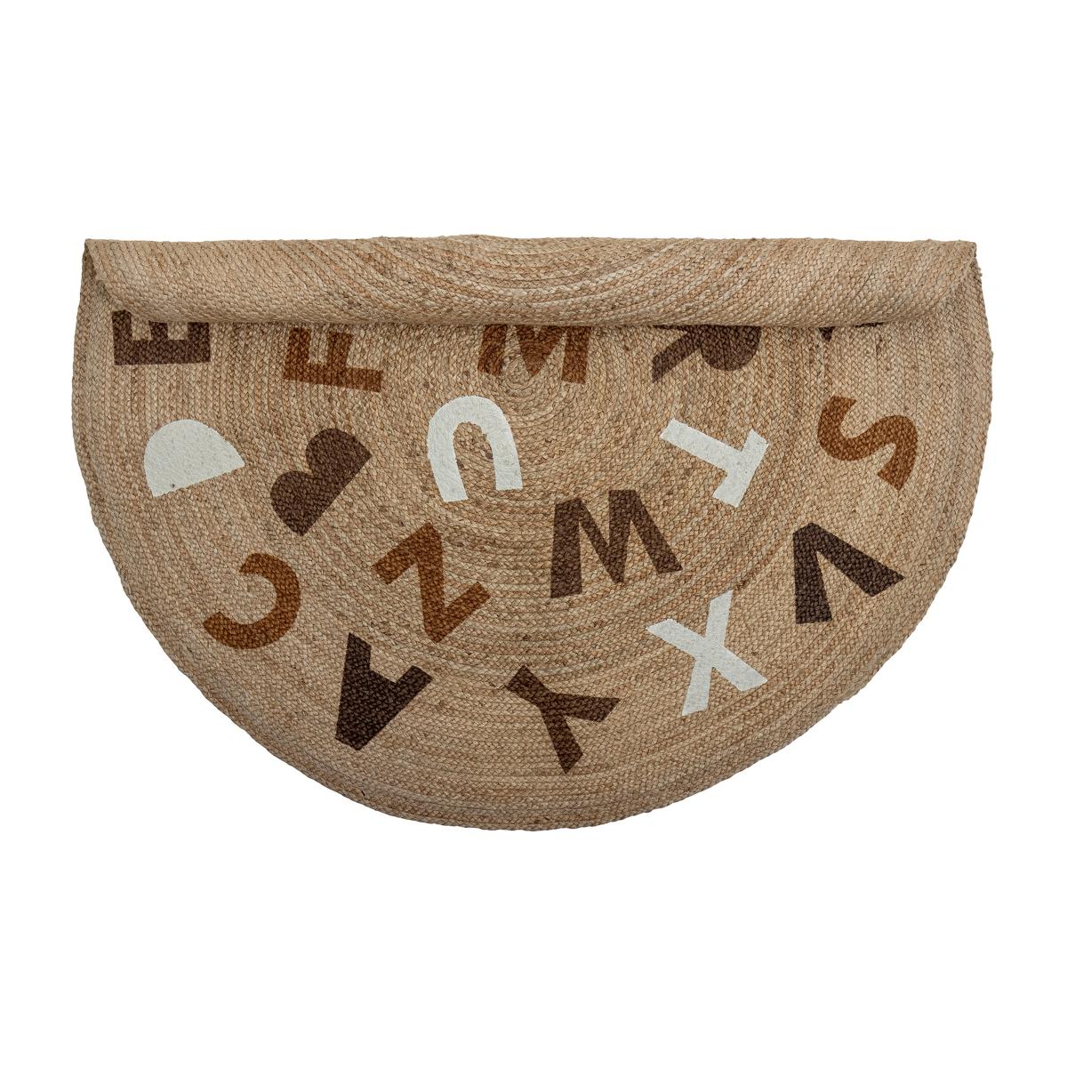 Bloomingville Dinne jute rug Ø130 cm Alphabet – image 2