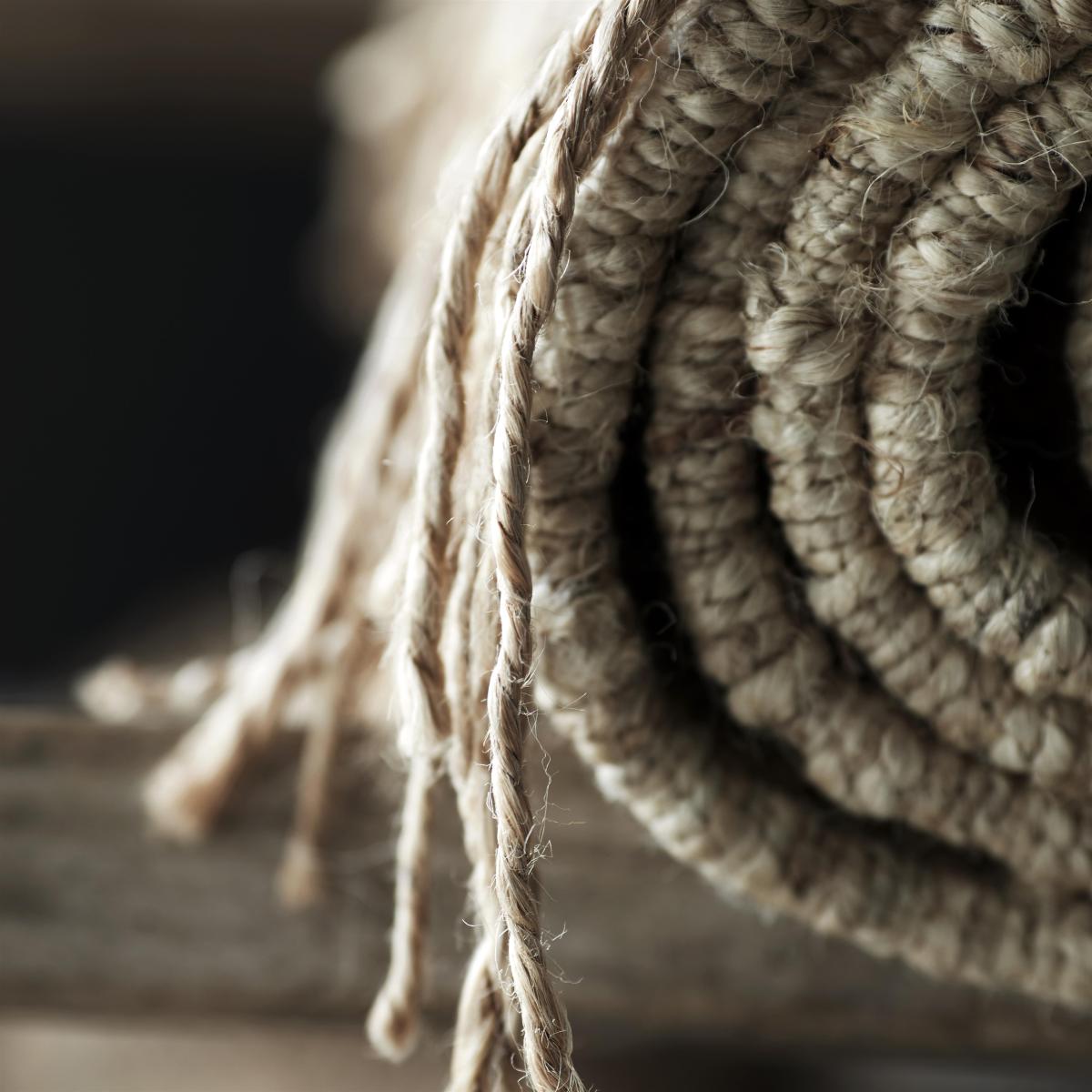 Hemp rug natural 140x200 cm – image 2