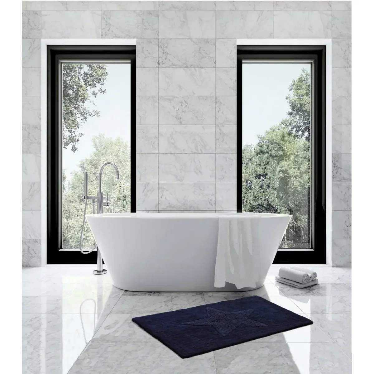 Etol Design Etol star rug small navy – image 2