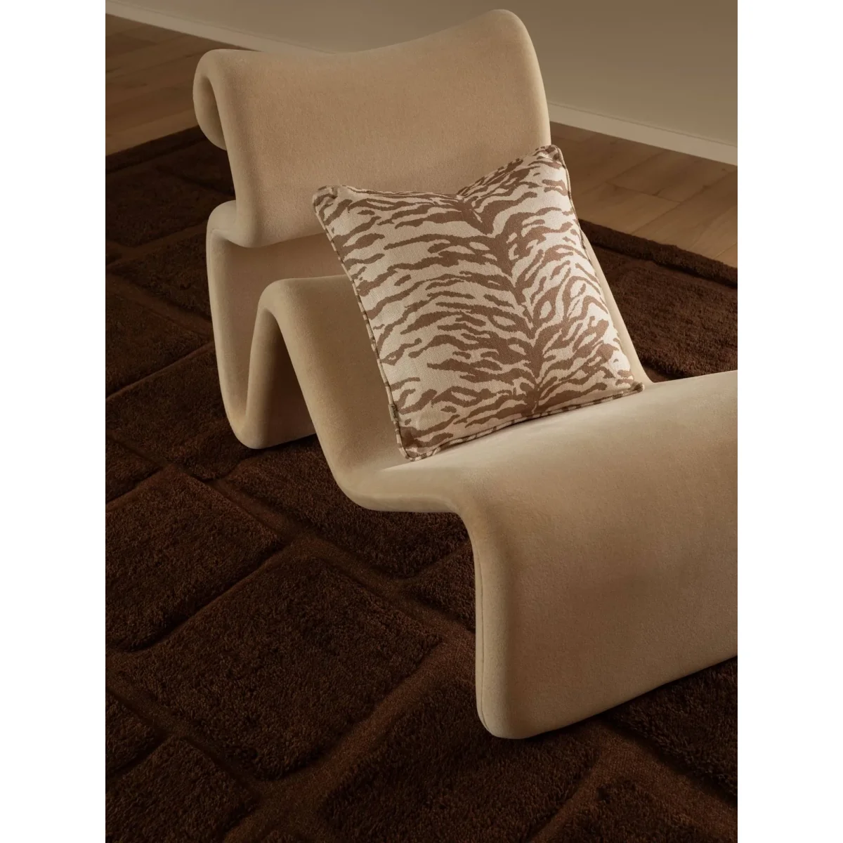 Tinted Wandel wool rug Brown 300x400 cm – image 3