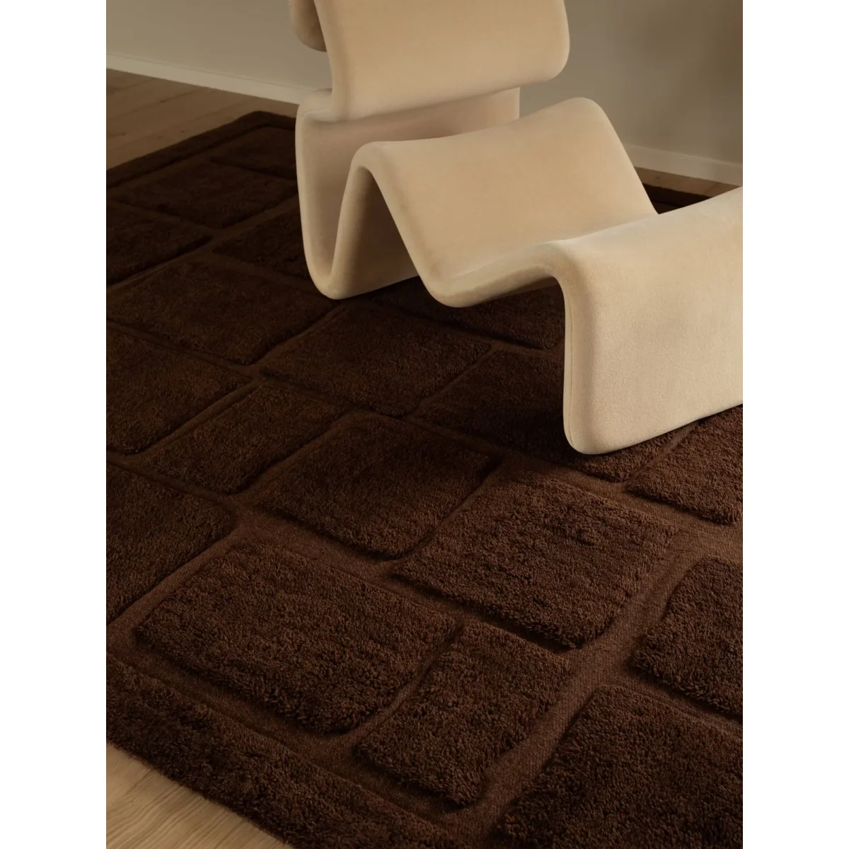 Tinted Wandel wool rug Brown 300x400 cm – image 4