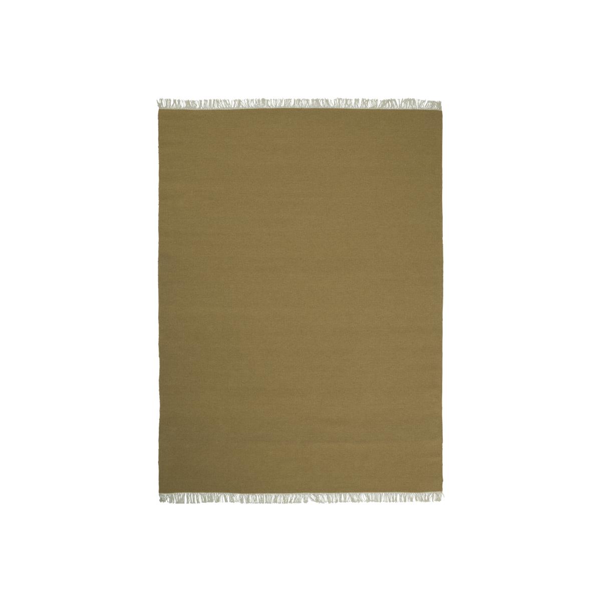 Rainbow wool carpet 200x300 cm ocher – image 1