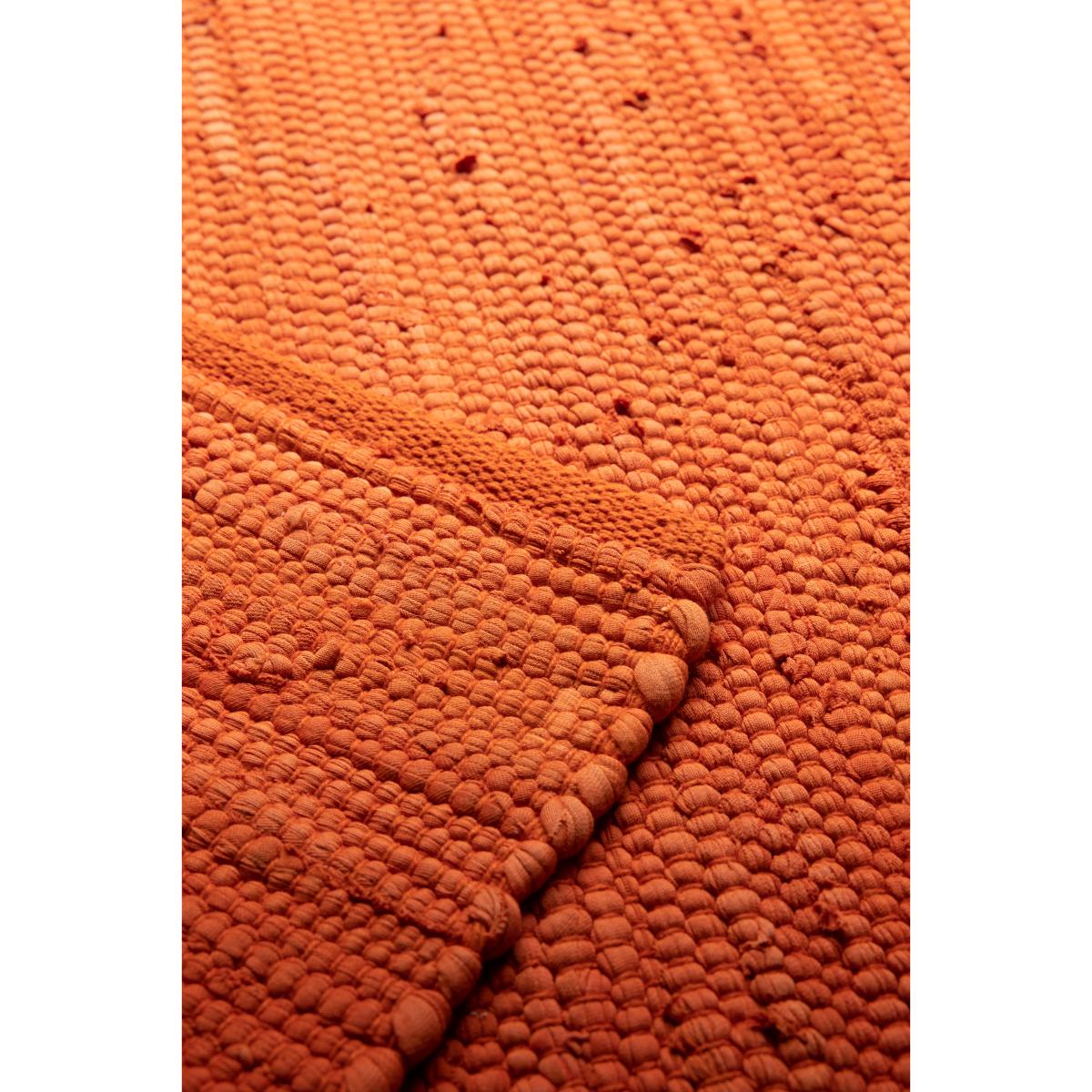 Cotton rug 140x200 cm solar orange (orange) – image 3