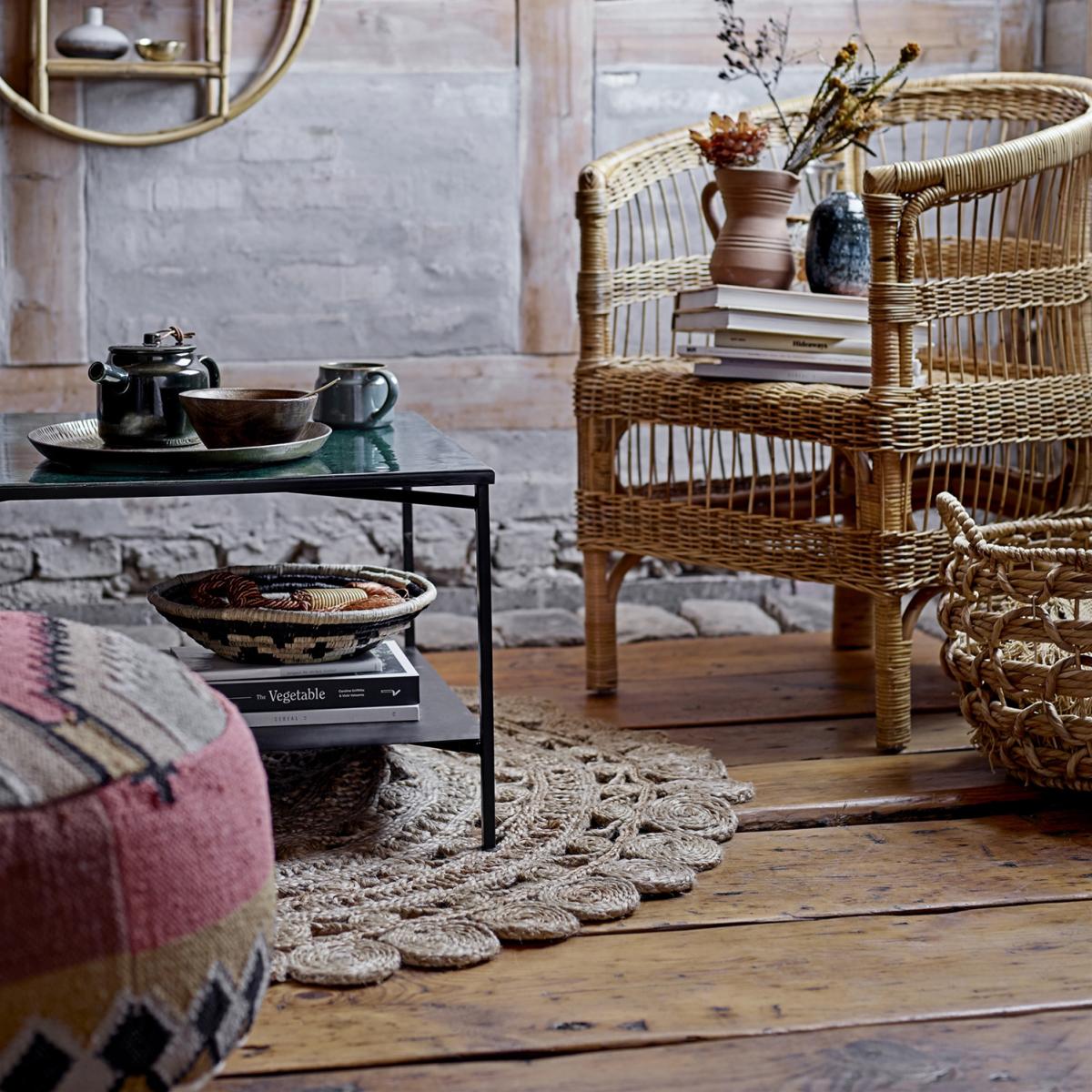 Bloomingville rug jute Ø 120 cm Natural – image 2