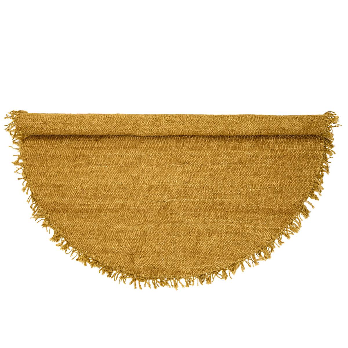 Bloomingville rug jute Ø 150 cm Yellow – image 3