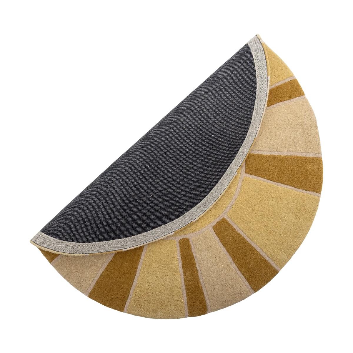 Bloomingville Sun wool rug Ø110 cm Yellow – image 2