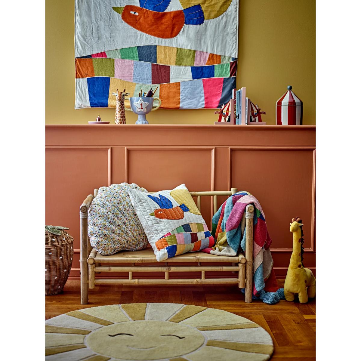 Bloomingville Sun wool rug Ø110 cm Yellow – image 3