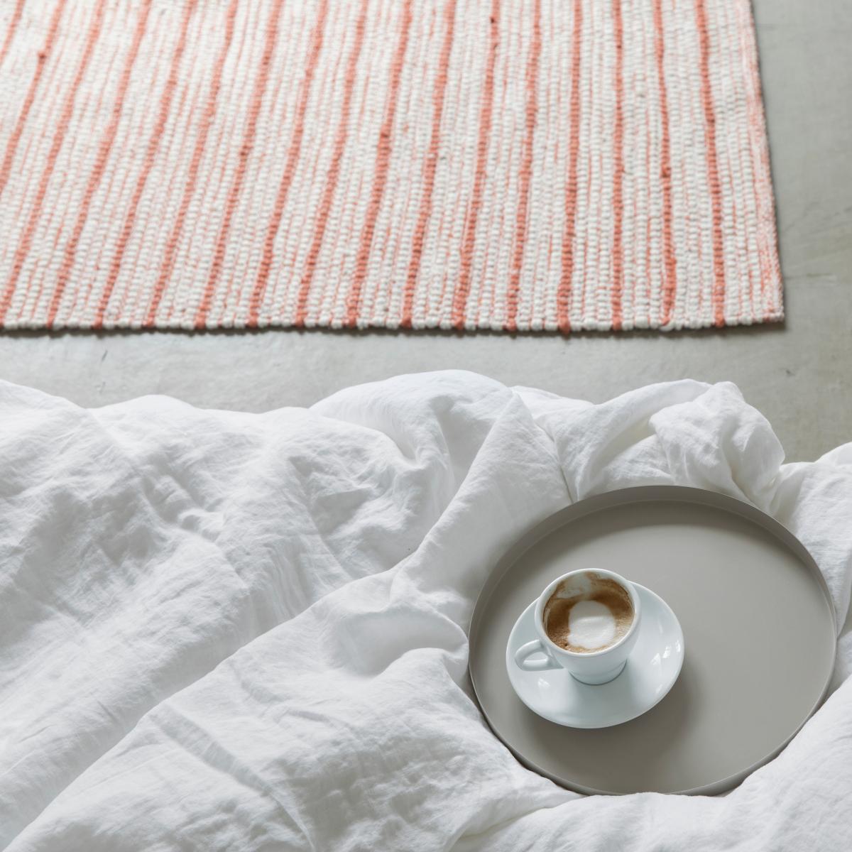 Stripe rug 170x230 cm Burnt orange – image 2