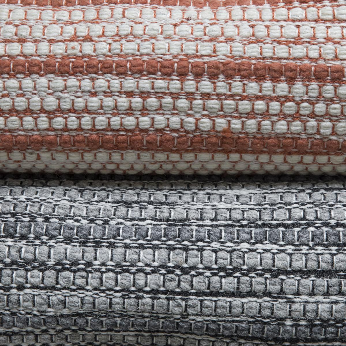 Stripe rug 170x230 cm Burnt orange – image 3