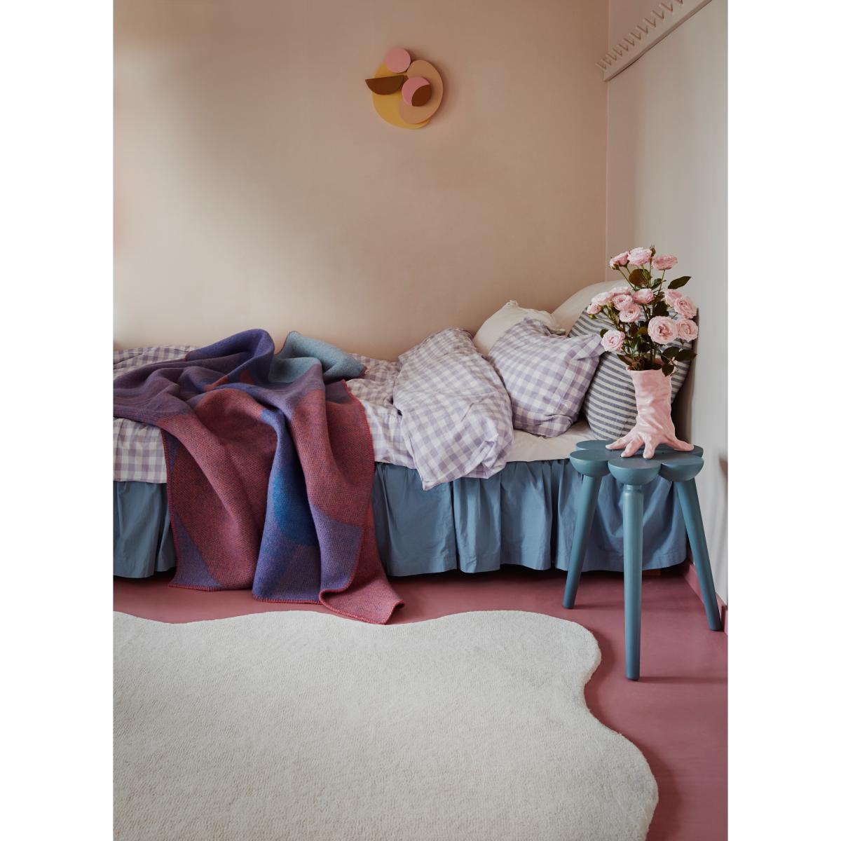 Scallop wool carpet 250x350 cm Bone white – image 3