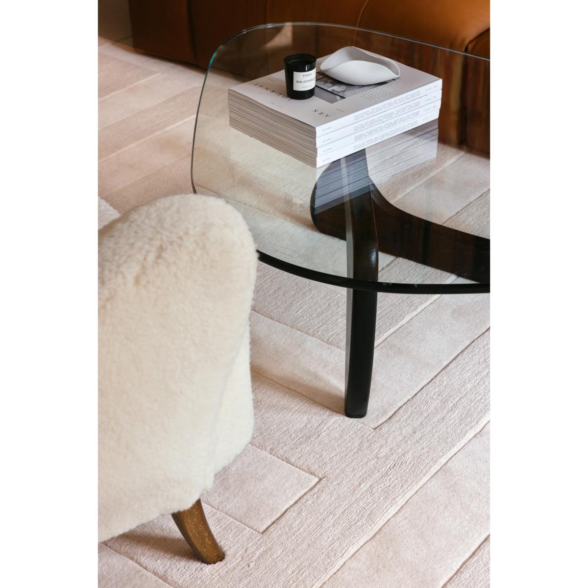 Layered Byzantine grande wool carpet Light oatmeal 250x350 cm – image 2