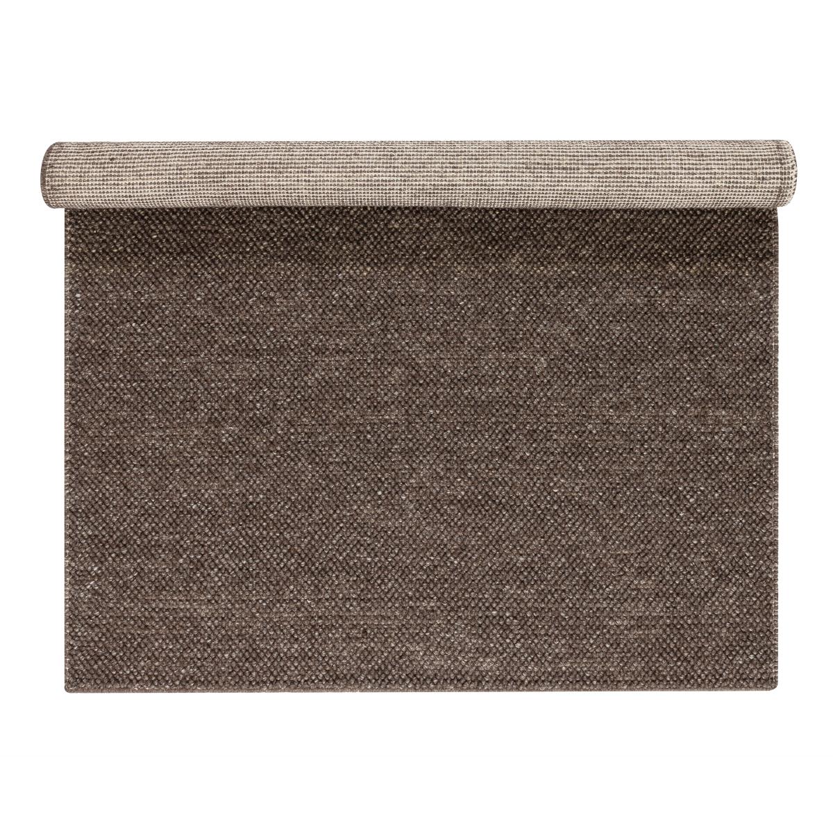 Flock wool carpet nautral brown 170x240 cm – image 2