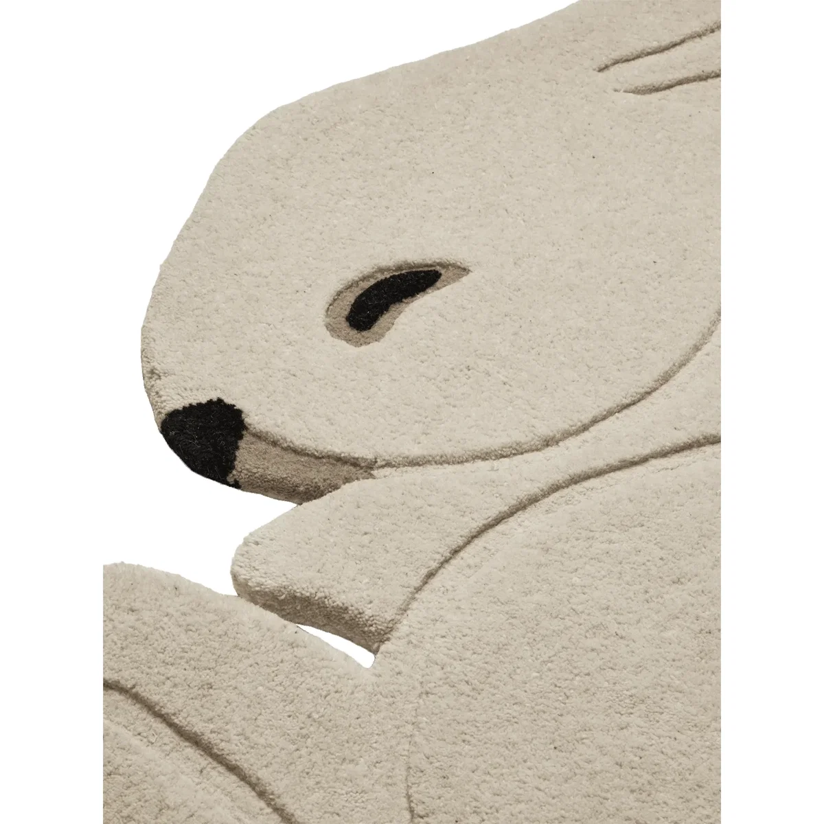 Ferm Living Rabbit tufted rug Off-white 88x120 cm – image 2