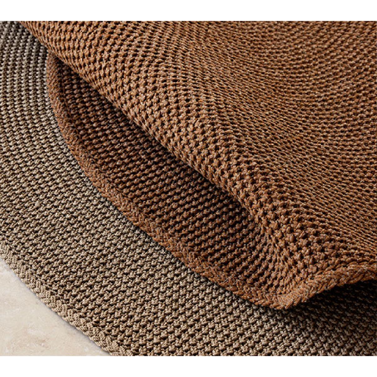 Cane-line Knit rug Ø200 cm Umber brown (Soft Rope) – image 2
