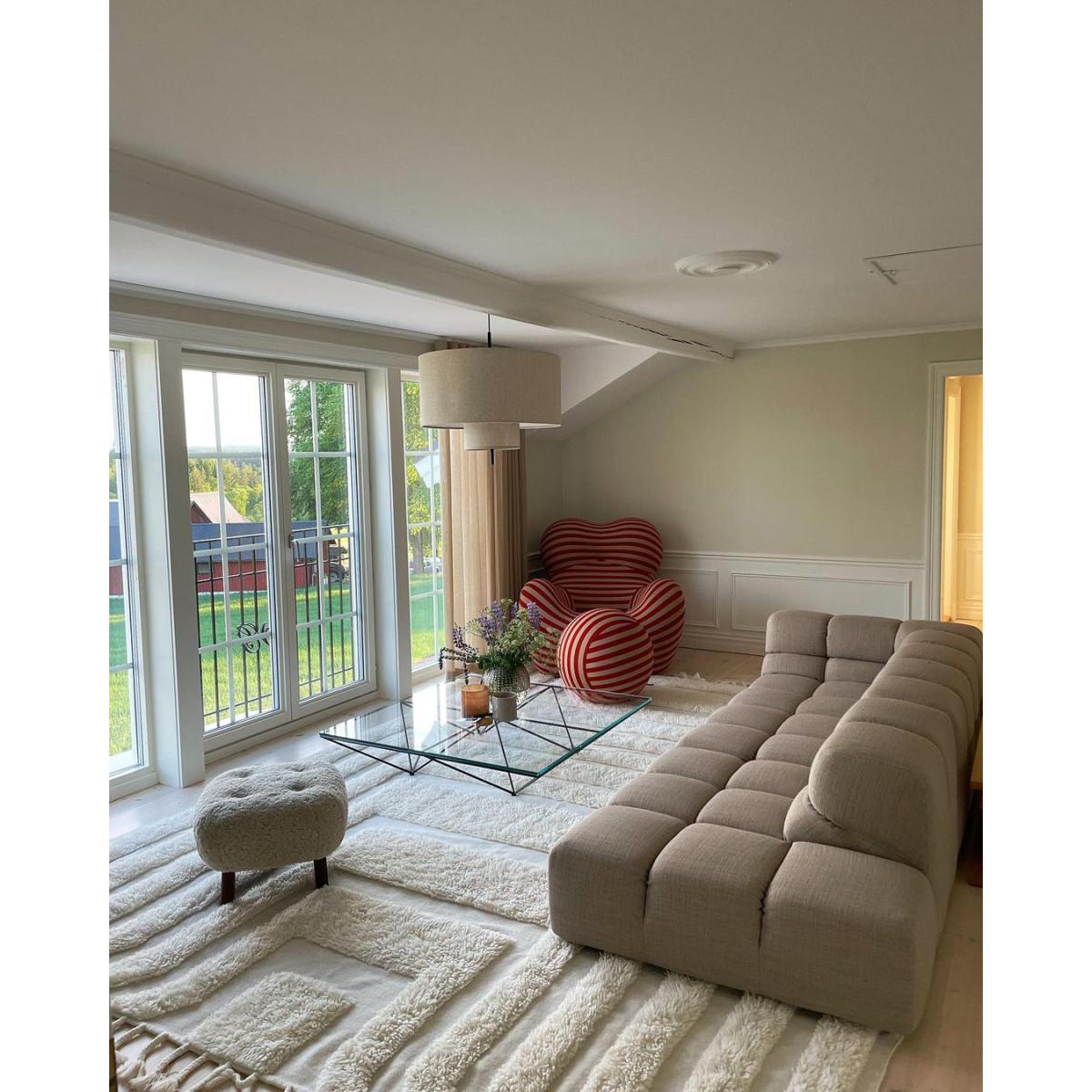 Tinted Kask wool carpet 170x240 cm Offwhite – image 3