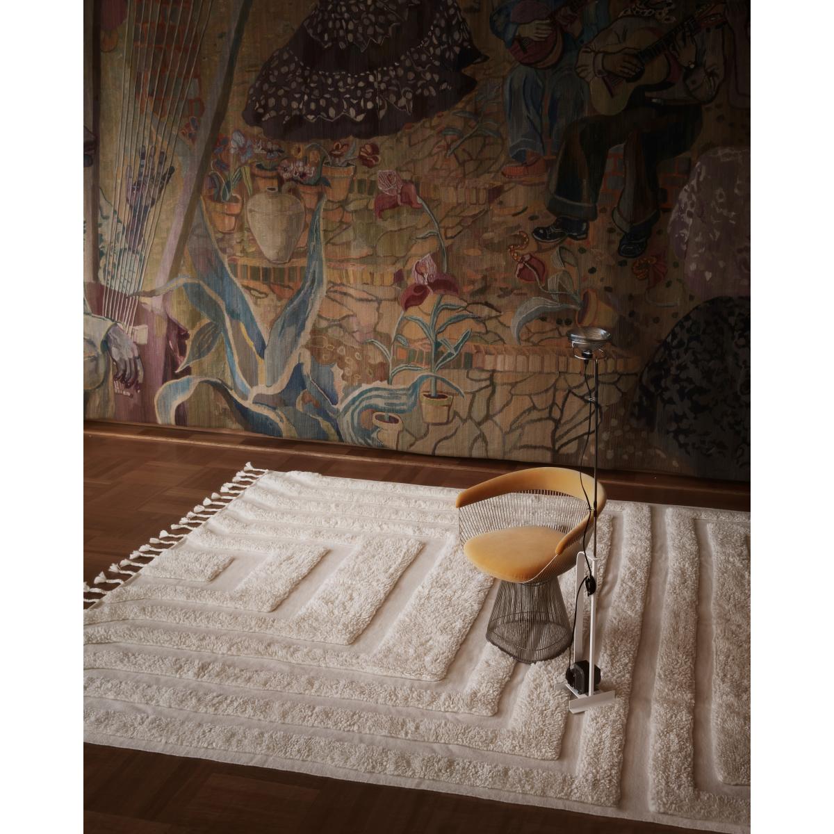 Tinted Kask wool carpet 170x240 cm Offwhite – image 5