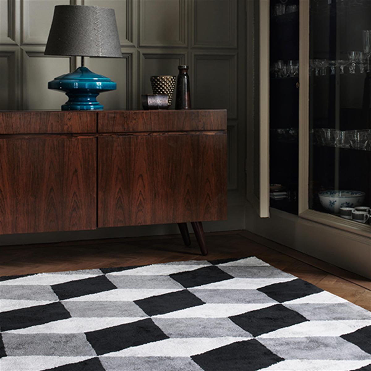 Viskos illusion rug , 160x250 cm elephant gray (grey) – image 2