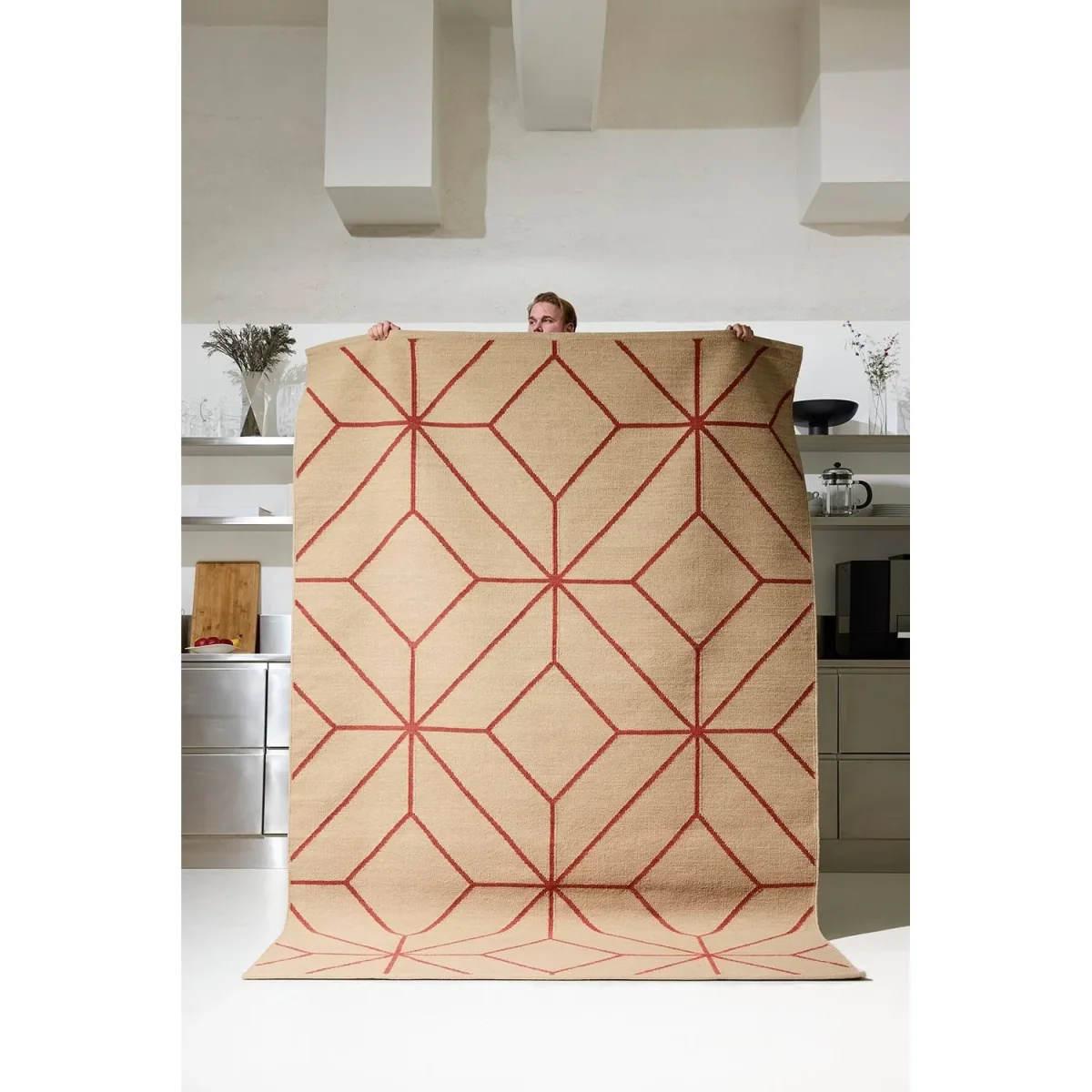 Chhatwal & Jonsson Ayur rug Beige-Rust 320x230 cm – image 3