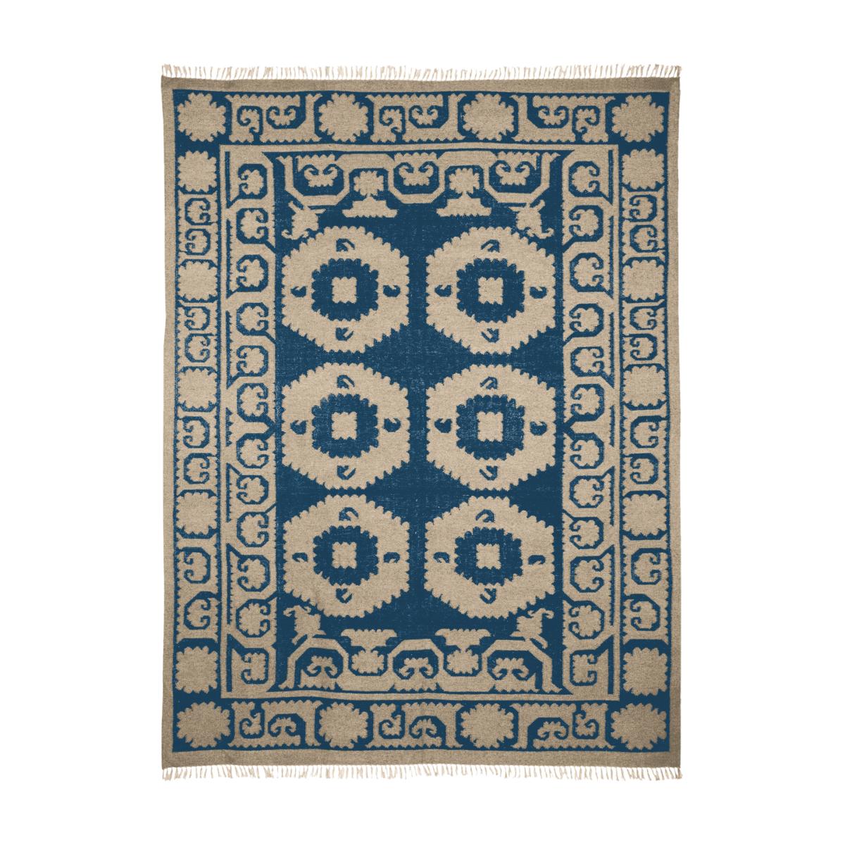 Chelak Wool Rug, Large - Indigo – image 2