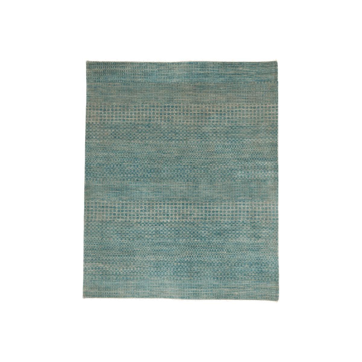 OKA, Hatton Rug - Teal, Rugs, Cotton/Wool, Geometric – image 1