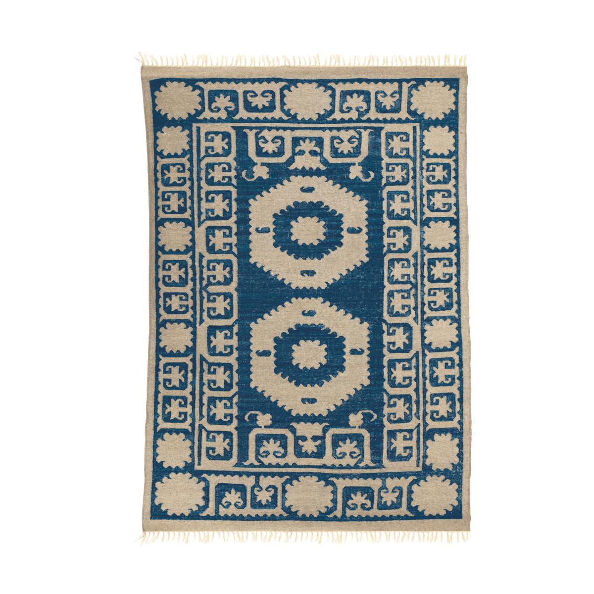 OKA, Small Chelak Wool Rug - Indigo, Rugs, Wool, Geometric – image 2