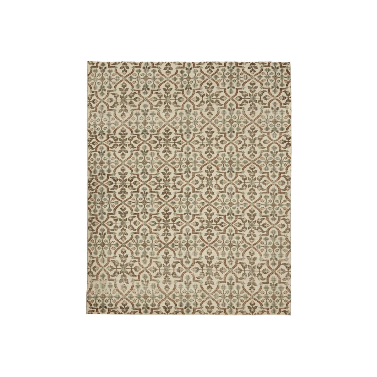 OKA, Briony Rug - Natural/Teal, Rugs, Jute – image 1
