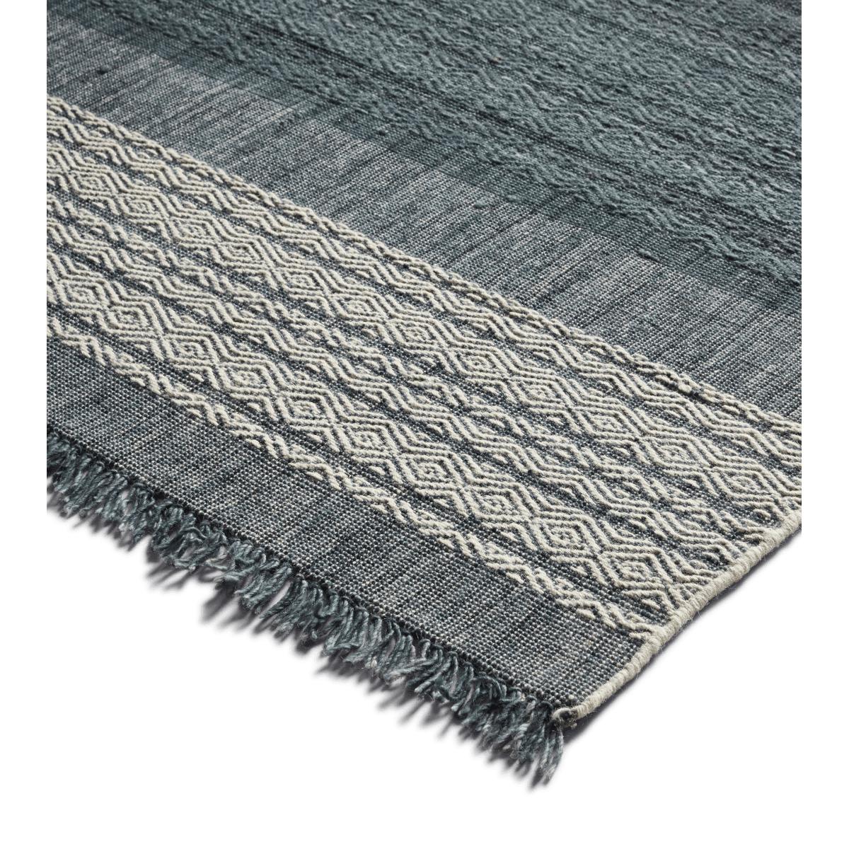 OKA, Plima Rug - Indigo/Natural, Rugs, Cotton/Wool – image 2