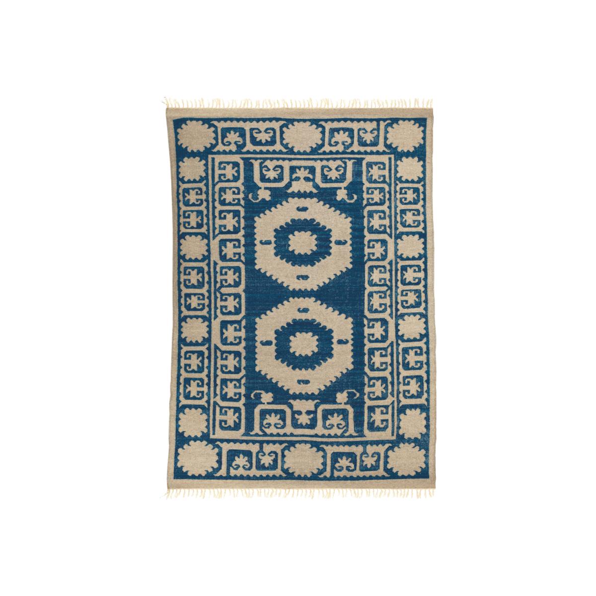Chelak Wool Rug, Small - Indigo – image 1