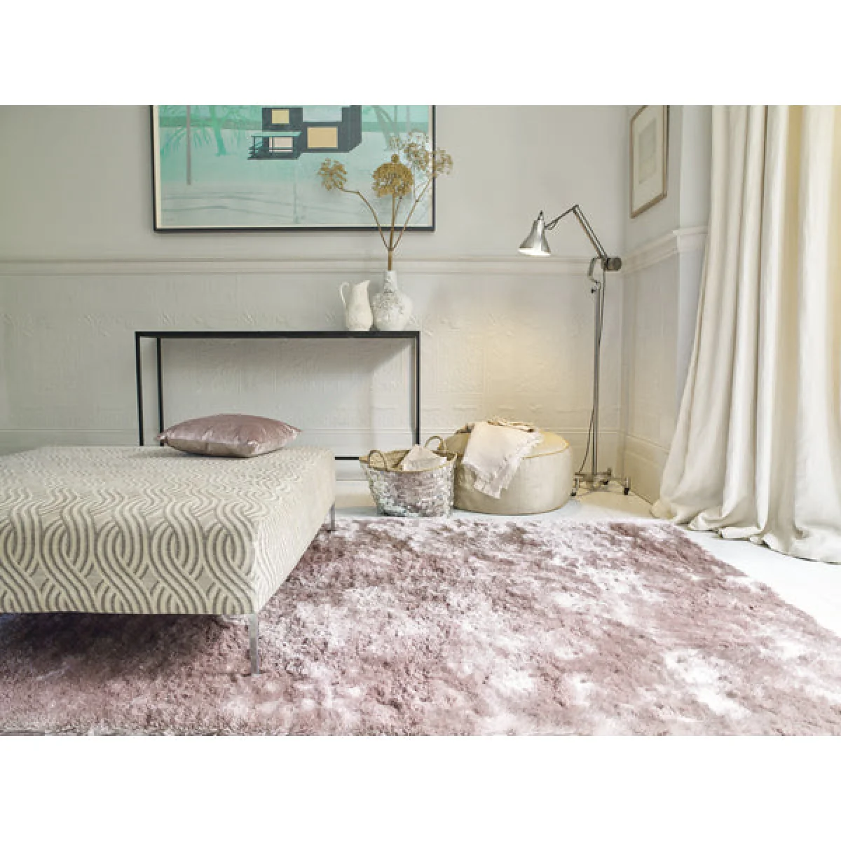 Asiatic Carpets Whisper Table Tufted Rug Pink - 90 x 150cm – image 2