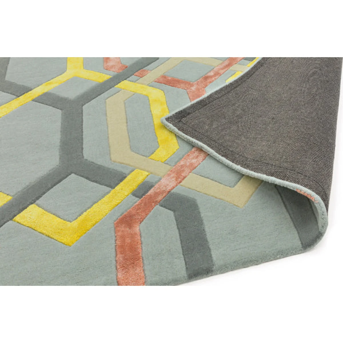 Asiatic Carpets Matrix Hand Tufted Rug Hexagon Silver - 160 x 230cm – image 4