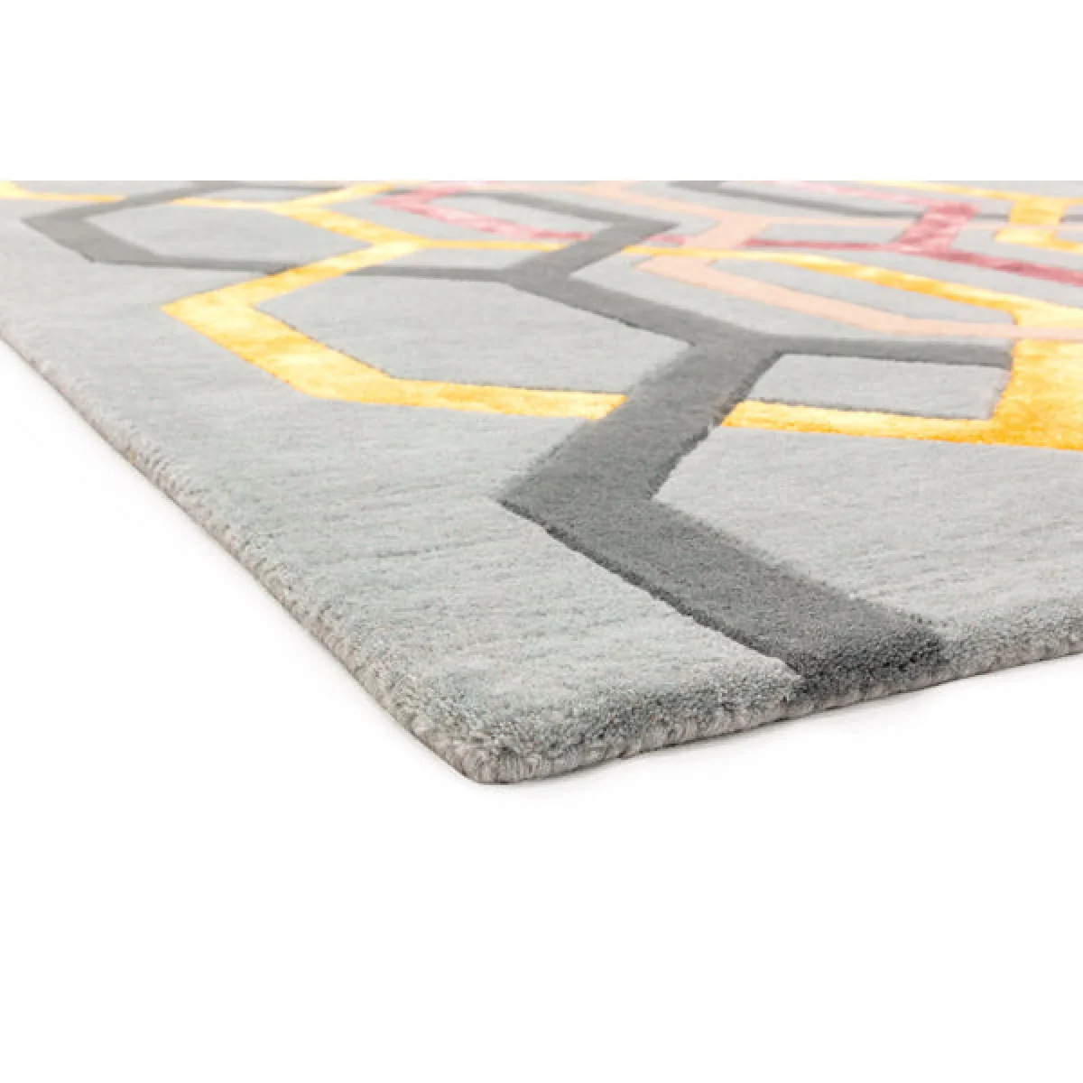 Asiatic Carpets Matrix Hand Tufted Rug Hexagon Silver - 160 x 230cm – image 5